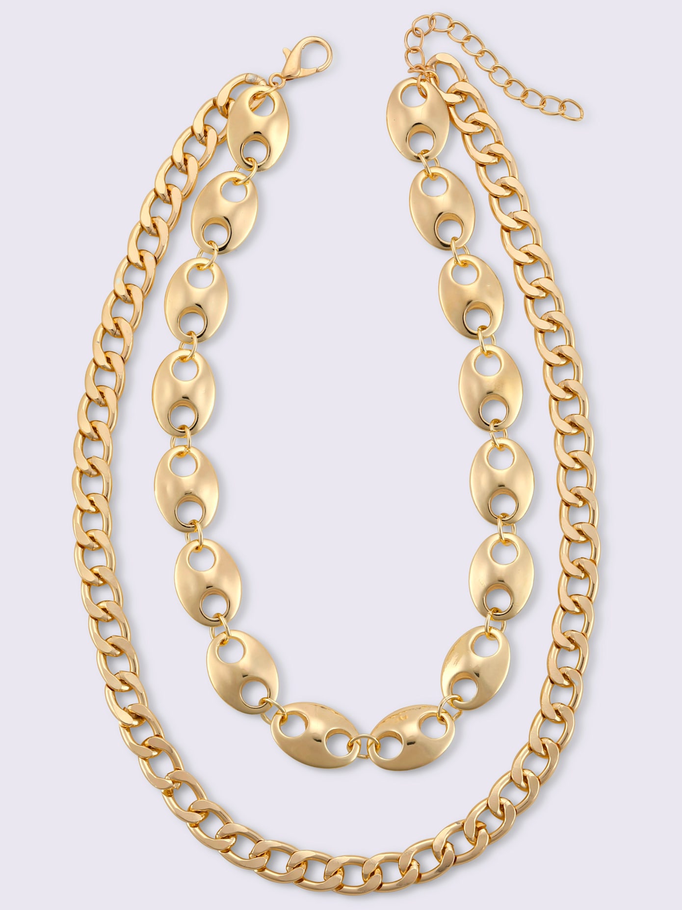 Collier design gourmette
