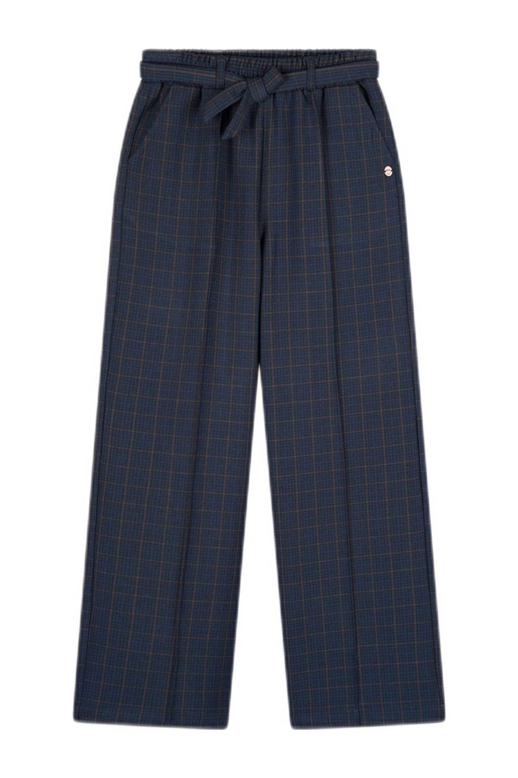 NONO regular fit broek Sayla donkerblauw