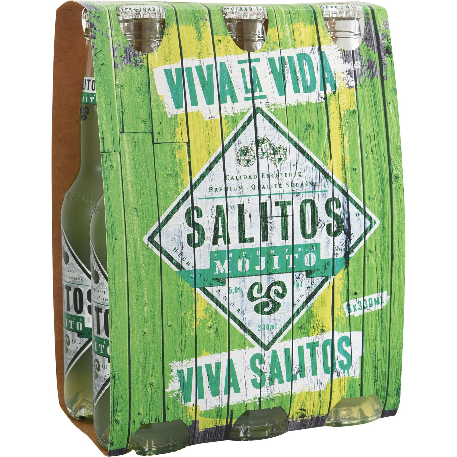 Salitos Mojito 6 x 33 cl Glas