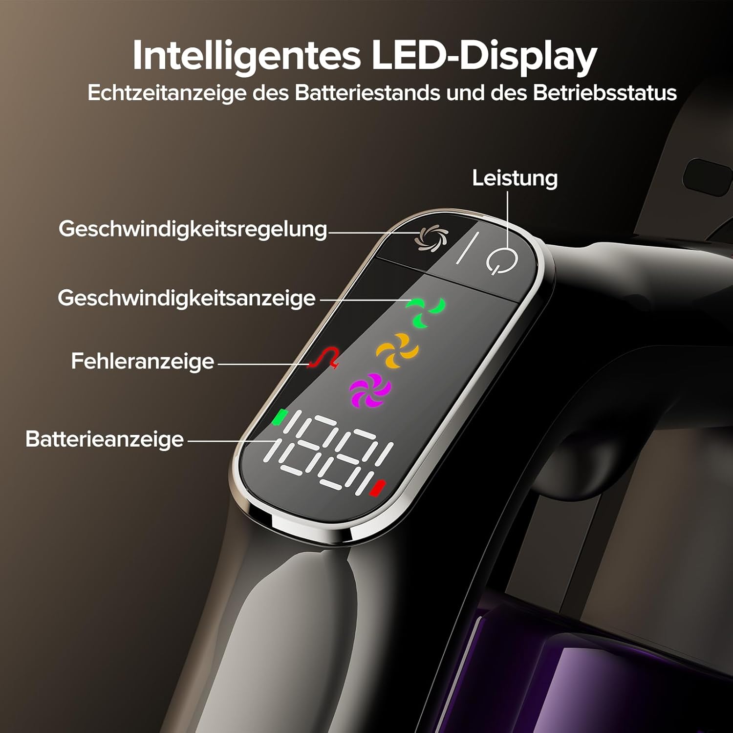 Lubluelu Akku Staubsauger kabellos, 55 kPa, 600 W, selbststehend & faltbar, bis zu 65 Min. Laufzeit, mit Ladestation, 7-stufiges Filtersystem, für Tierhaare, Hartb?den & Teppiche