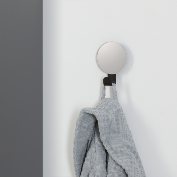 Sealskin Haak Brix Zwart met Spiegel
