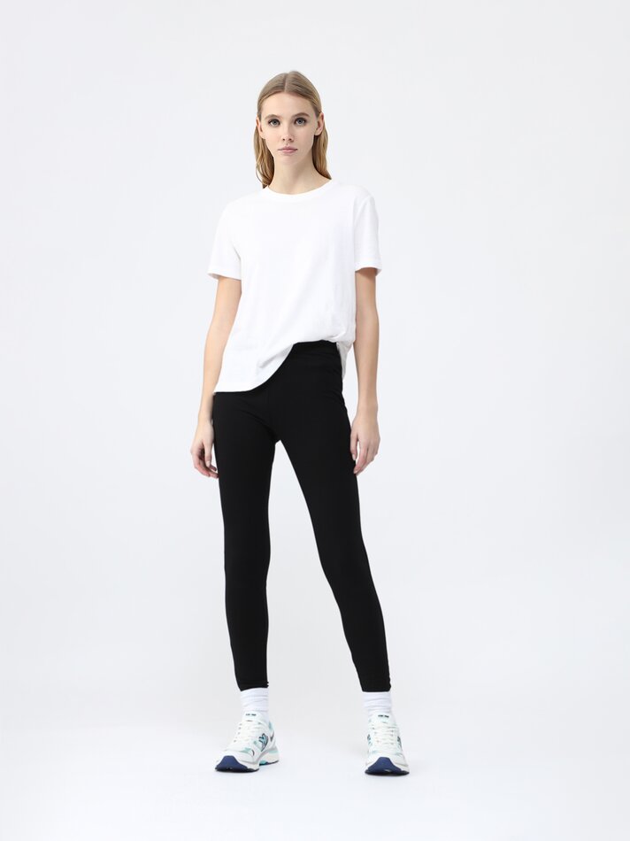 Conjunto com 4 Leggings Compridas Básicas - Pretas