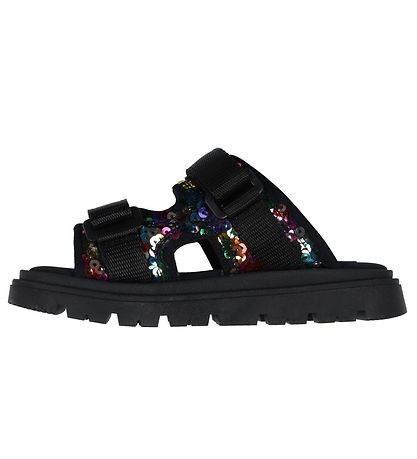 Dolce & Gabbana Sandalen - Schwarz m. Pailletten