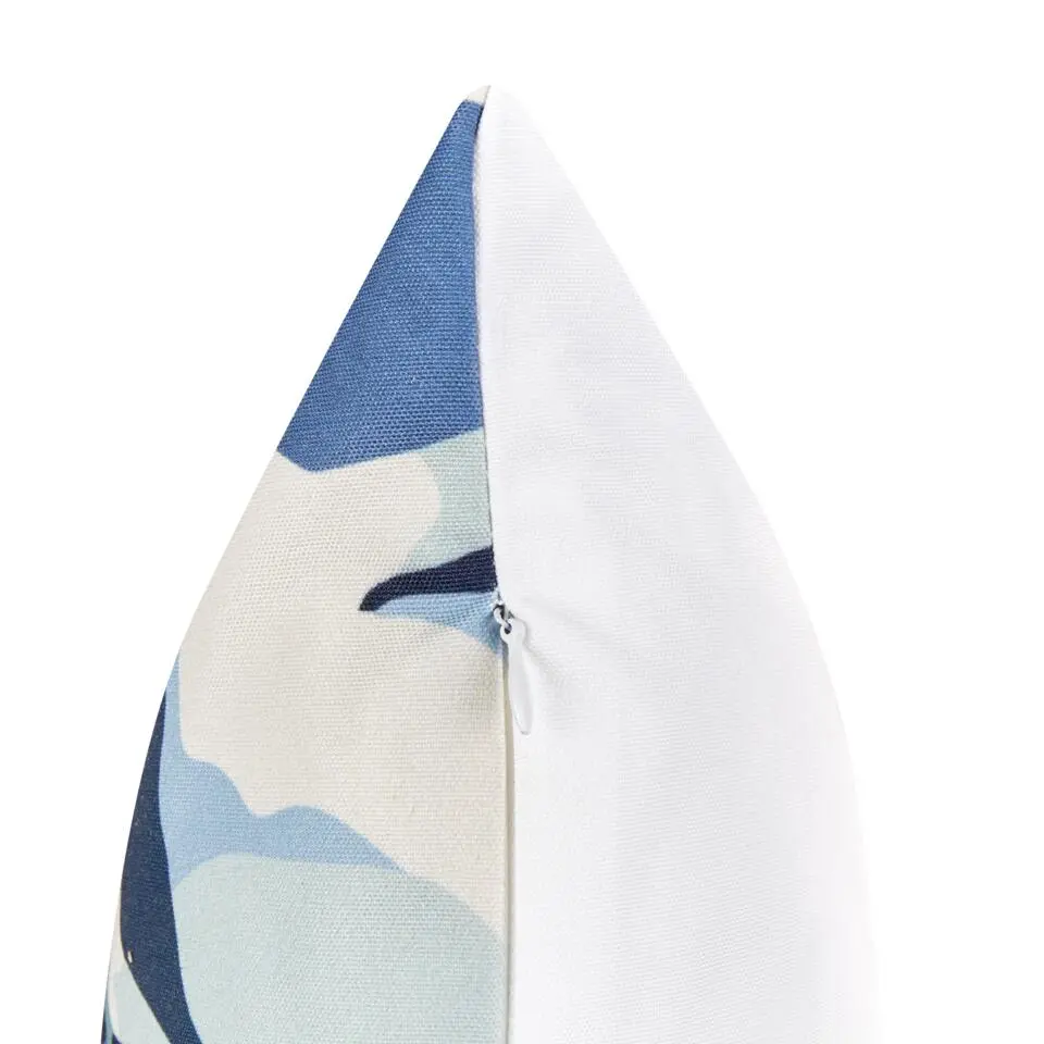 VEGLINO - Tuinkussen set van 2 - Blauw - 40 x 60 cm - Polyester