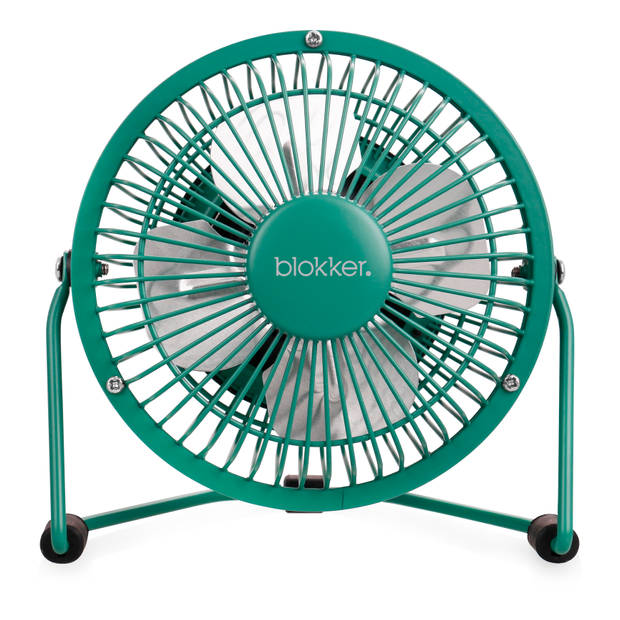 Blokker USB ventilator BL-30023 groen - 10cm diameter