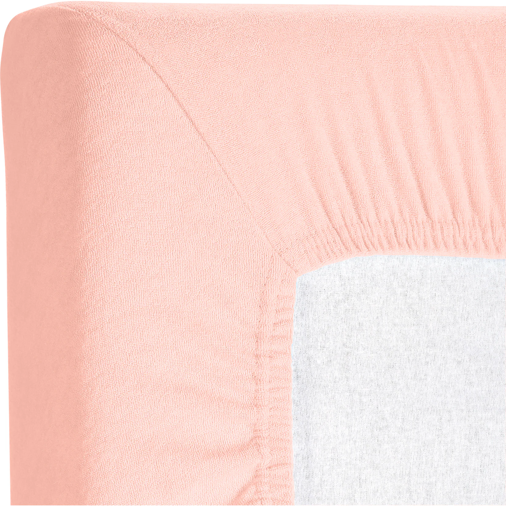 Kinzler Frottee Spannbetttuch im Doppelpack, rosa ca. 90 – 100 x 200 cm