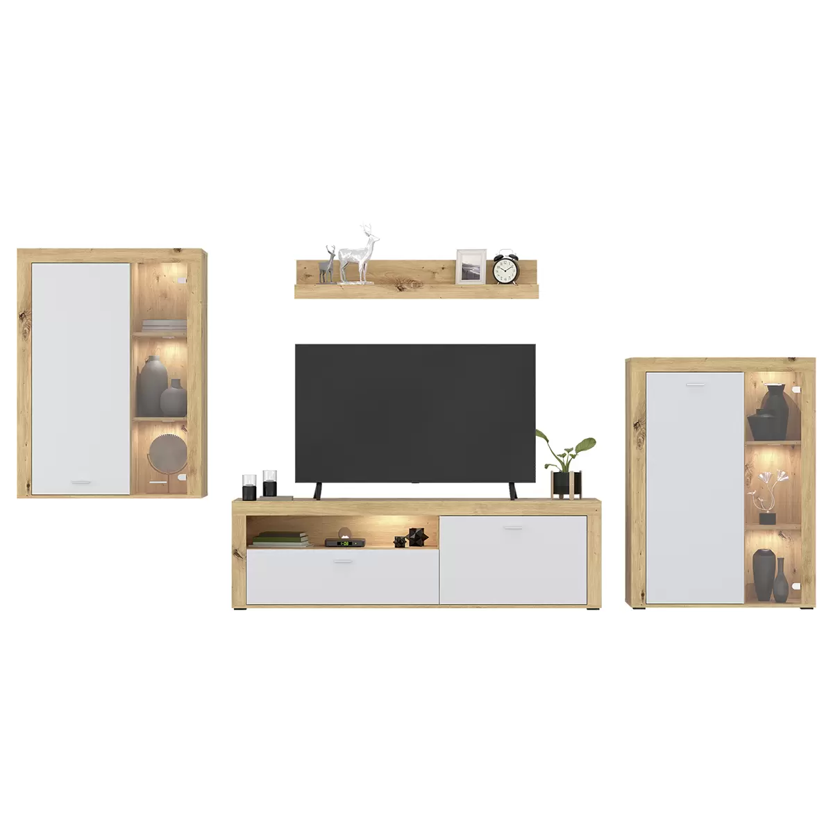 Wandboard Canberra Artisan Eiche,grau