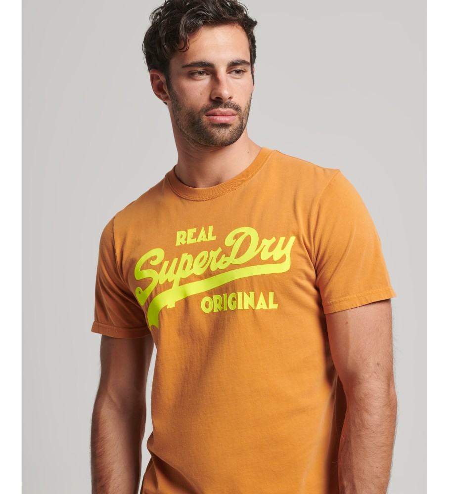 Camiseta Superdry Vintage Logo Floral Laranja