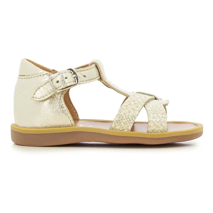 Pom d'Api Sandales Poppy Xexe | Doré