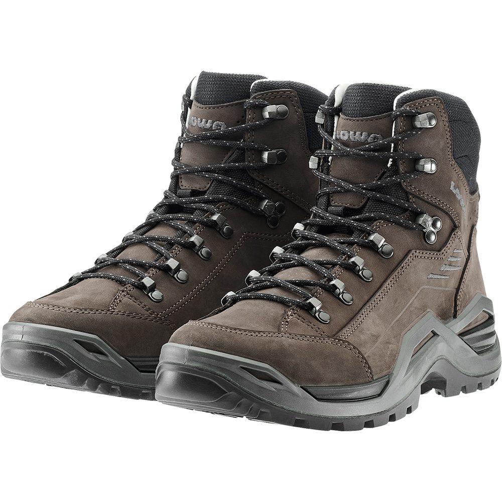 LOWA Renegade EVO LL MID Wanderschuhe Herren dunkelbraun