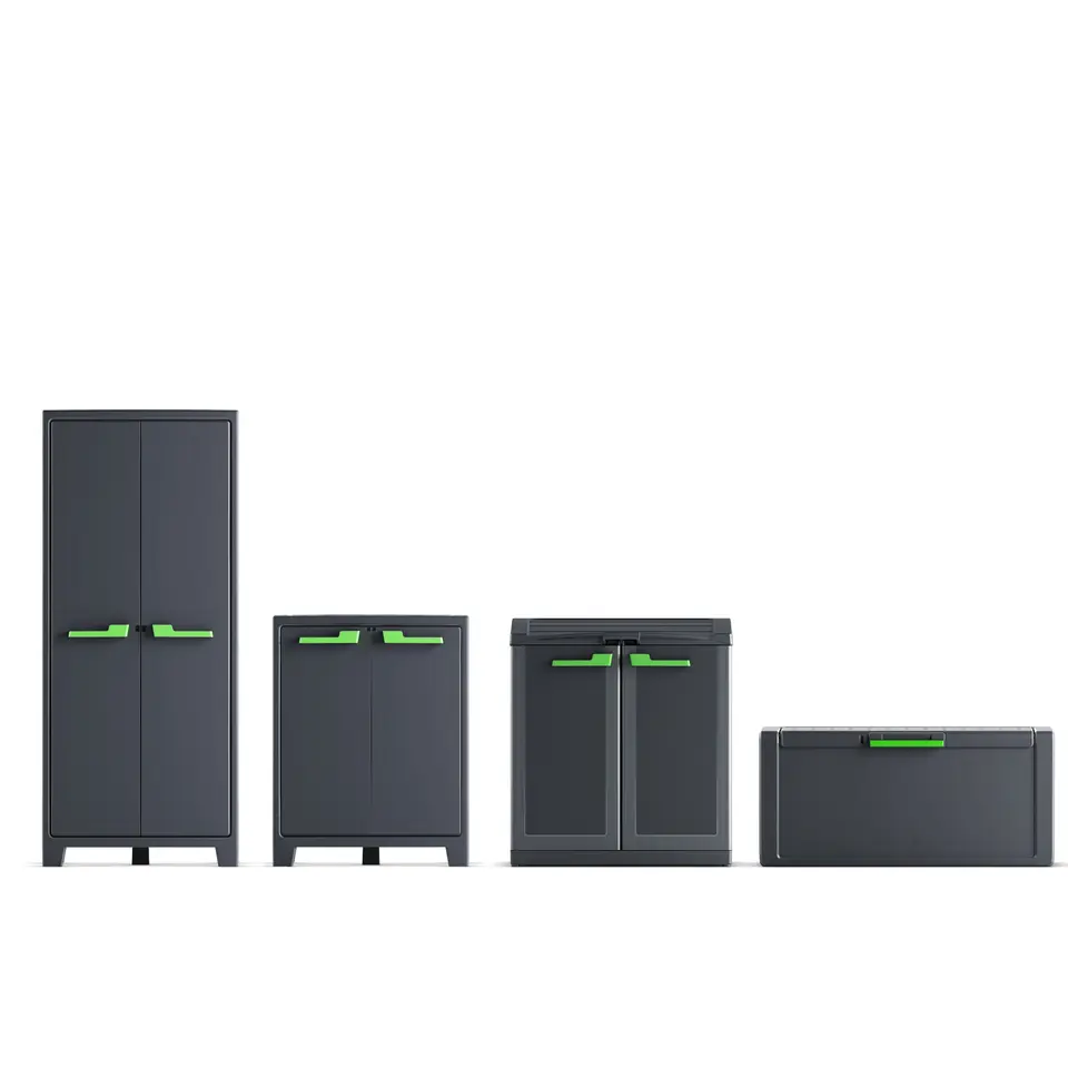 Keter Moby hoge kast - 4 planken - 80x44x182 cm - Antraciet