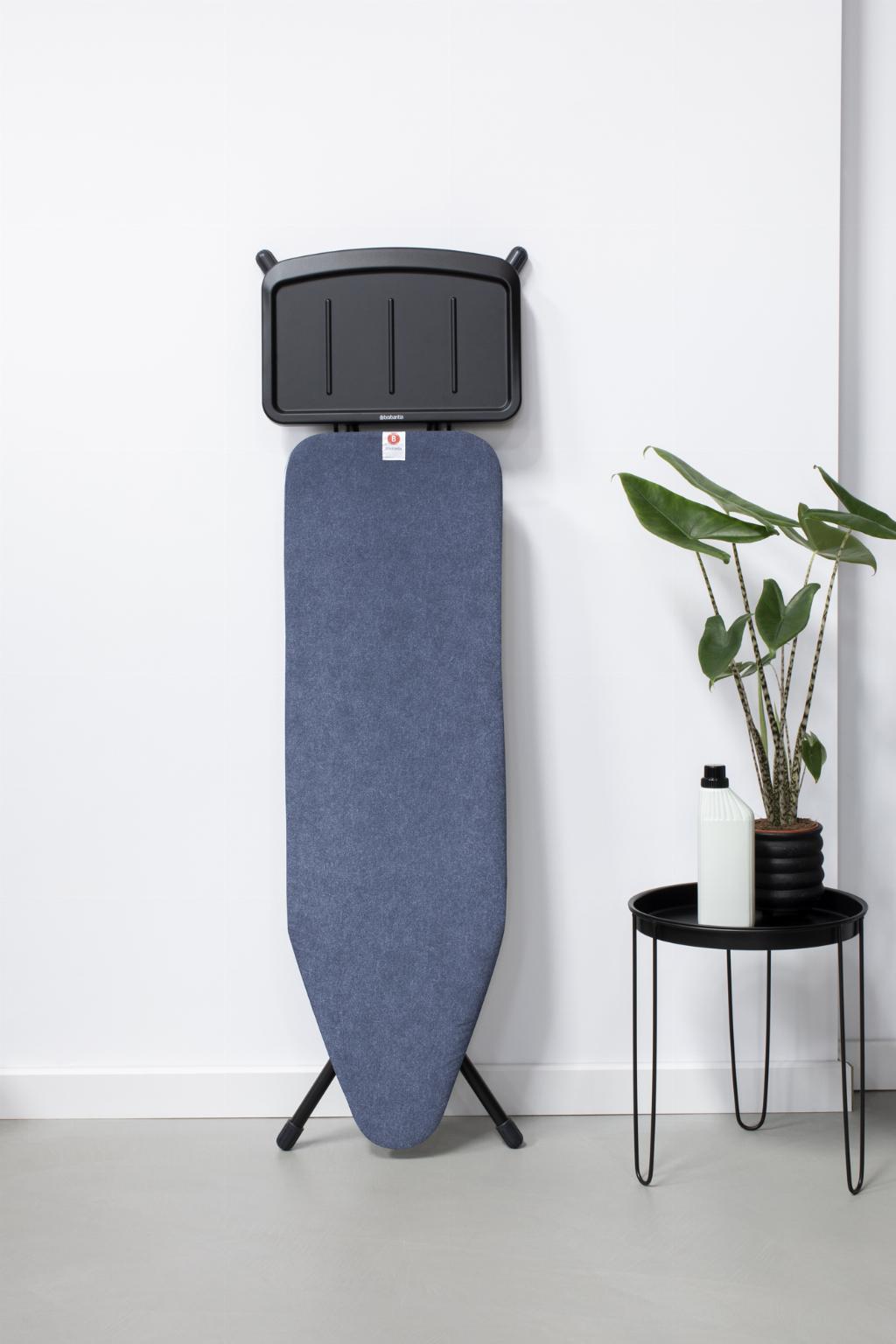 Brabantia Strijkplank B met stoomunithouder - 124 x 38 cm - Denim Blue