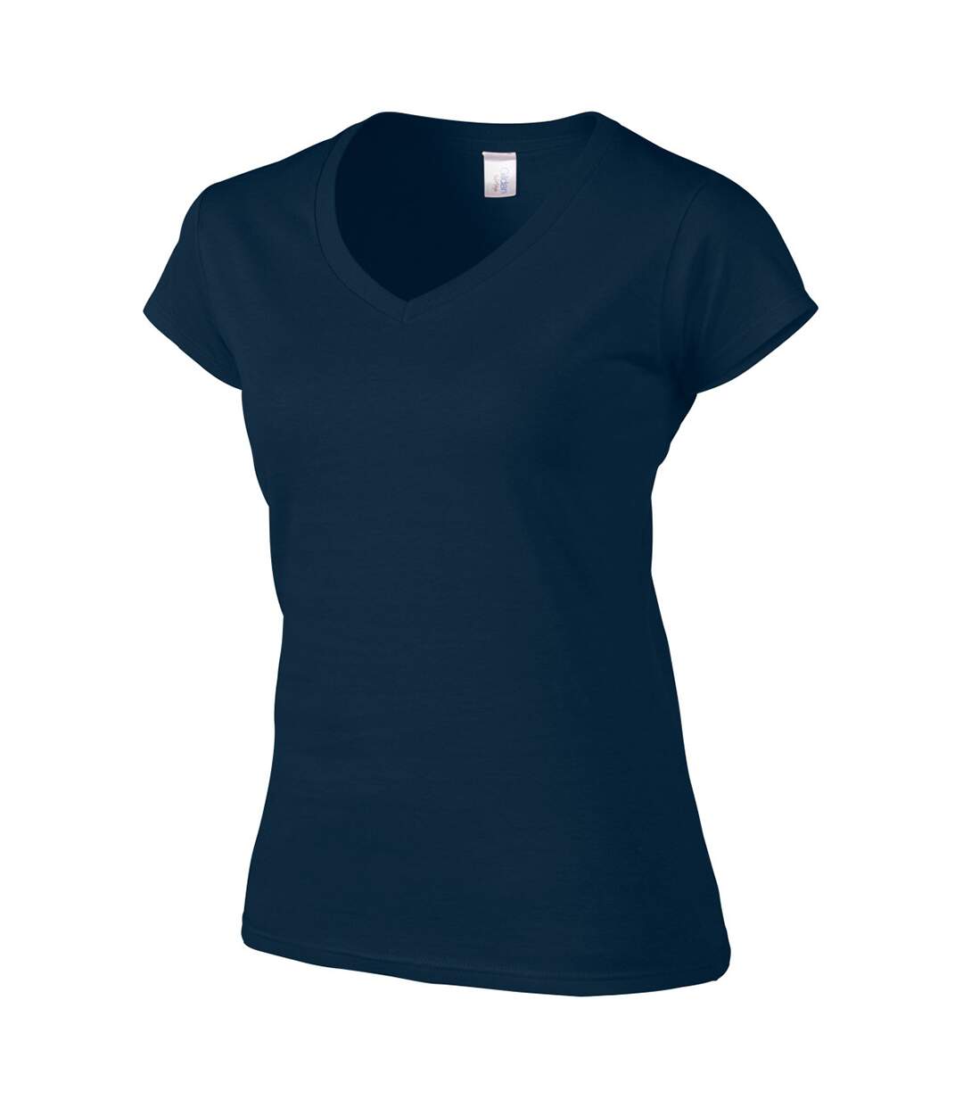 Gildan - T-shirt à manches courtes et col en V - Femme (Bleu marine) - UTBC491