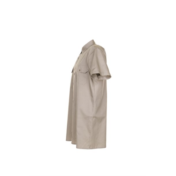 0412 Twill skjorte kortærmet, Kahki