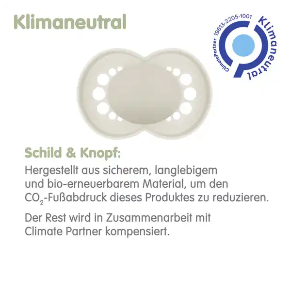 Schnuller Original Silikon, 6-16 Mon.,  Wolf / Hase