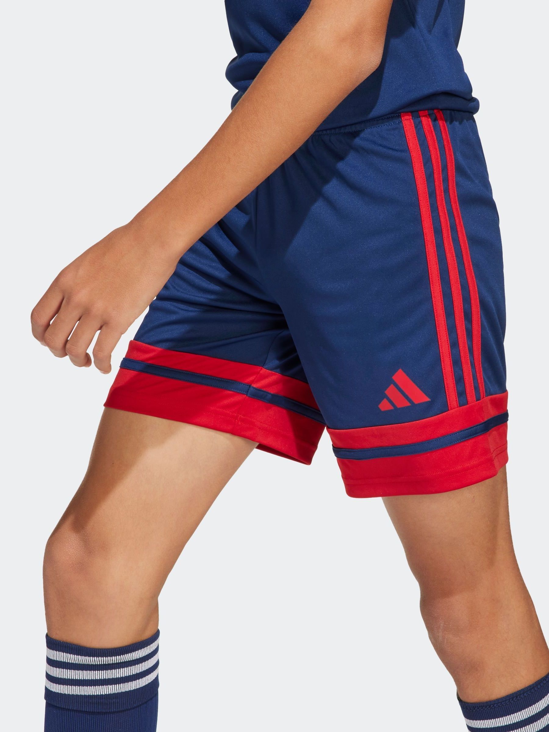 Marineblauw/rood - adidas Squadra 25 kindershorts