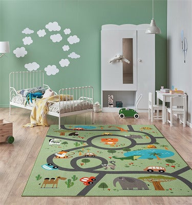 KMCarpets Gulvteppe Play Animal 120x160, Grønn