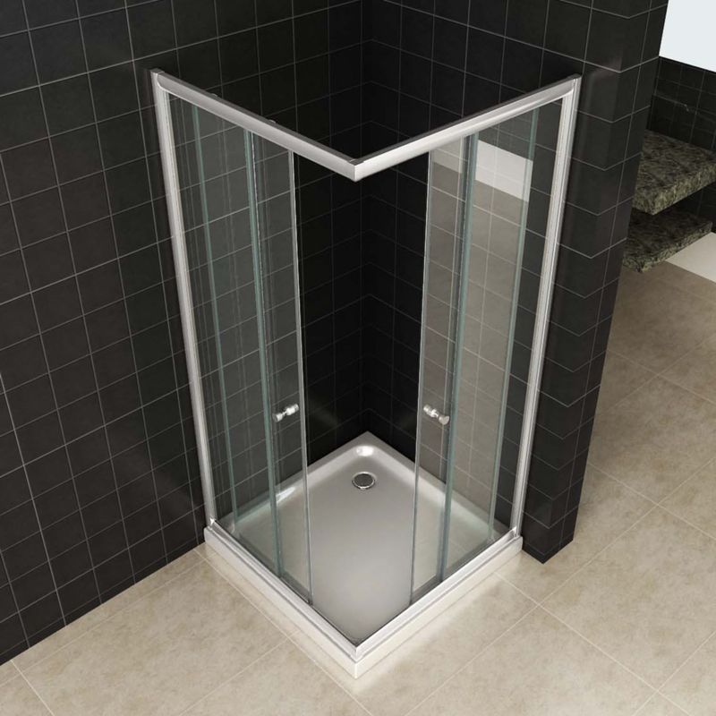 Wiesbaden - Douchecabine - Hoekinstap - Helder Glas - 80x80x190 cm