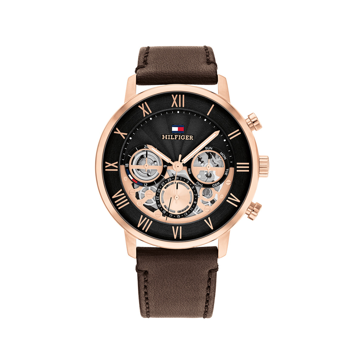 Montre TOMMY HILFIGER legend homme bracelet cuir noir
