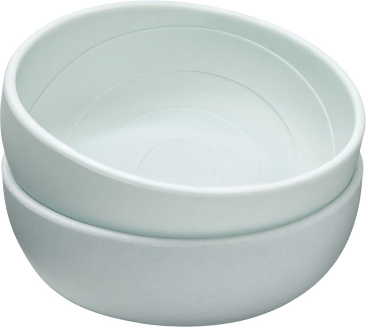 Cam Cam Copenhagen Silicone Bowls Rainbow, Blue Mix, 2-pack Petroleum