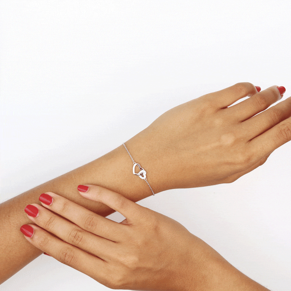 Bracelet Azylis Argent Blanc Oxyde De Zirconium