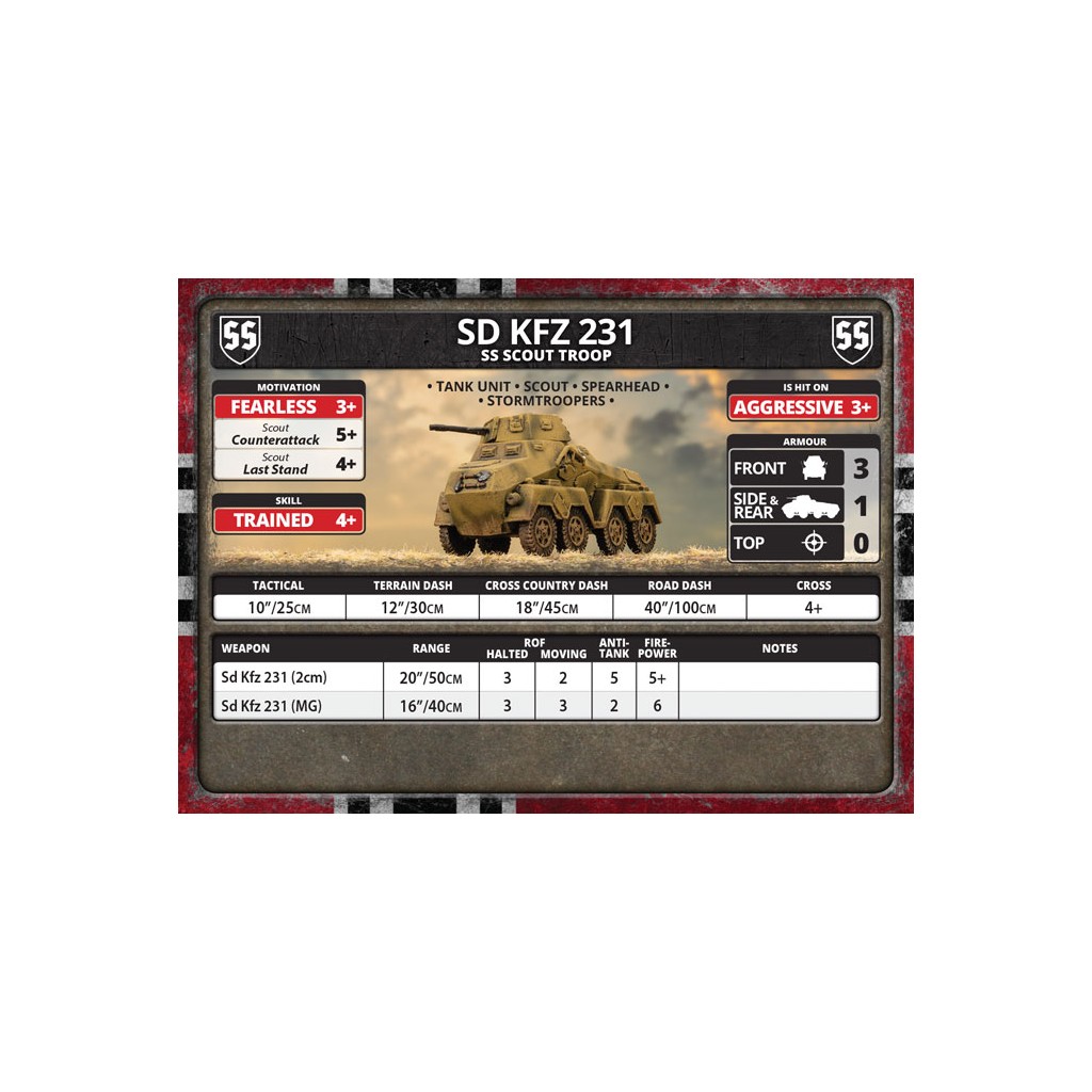 Flames of War - SdKfz 231 SS Scout Troops