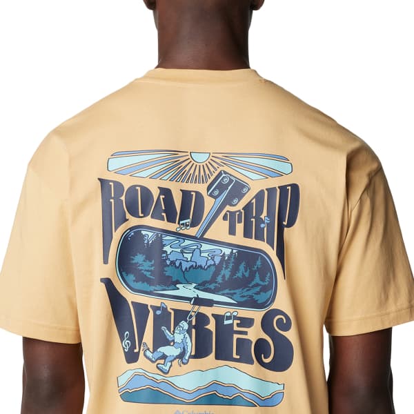 T-shirt COLUMBIA BLACK BUTTE GRAPHIC TEE LIGHT CAMEL/ROAD TRIP VIBES