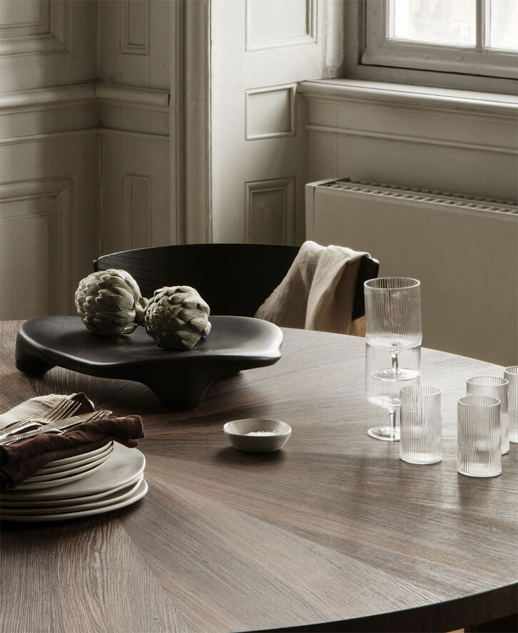 ferm LIVING Flow Bowl - Small - Off-white Speck Off-white speckle