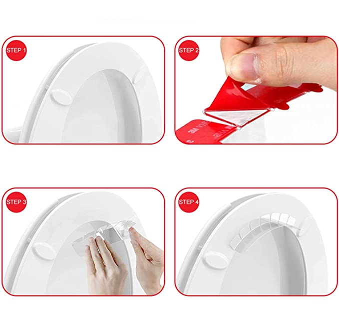 Selbstklebende Toiletten Pinkel Schutz WC Töpfchentraining Spritzschutz - Transparent