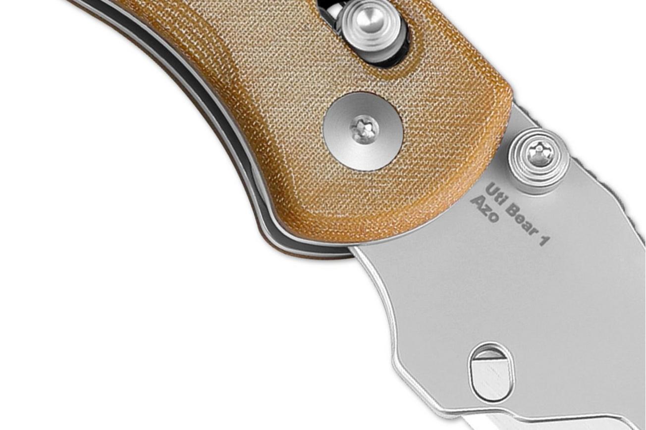 Kizer Drop Bear Utility V3619JA7 Brown Micarta, zakmes
