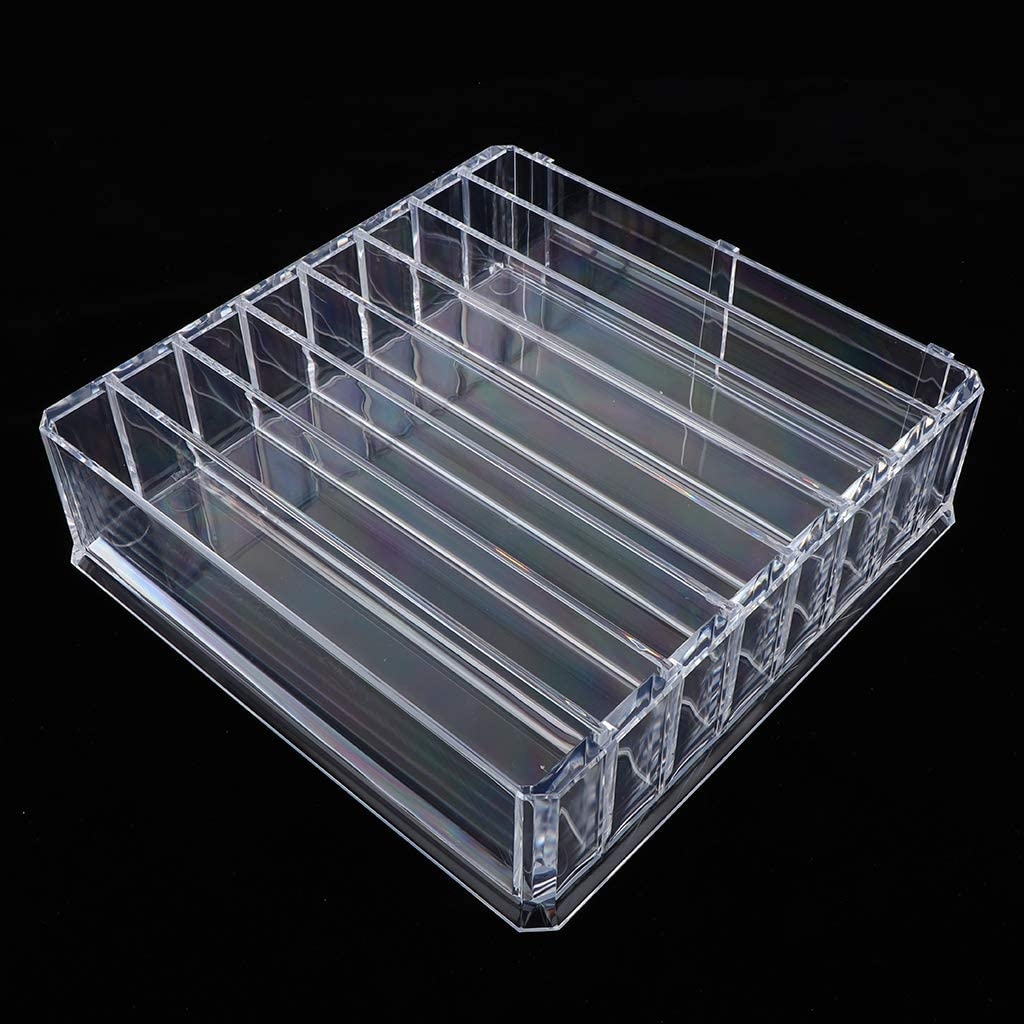 (Gr. L) Acryl Beauty Make Up Organizer Aufbewahrungsbox Verstellbar - Transparent