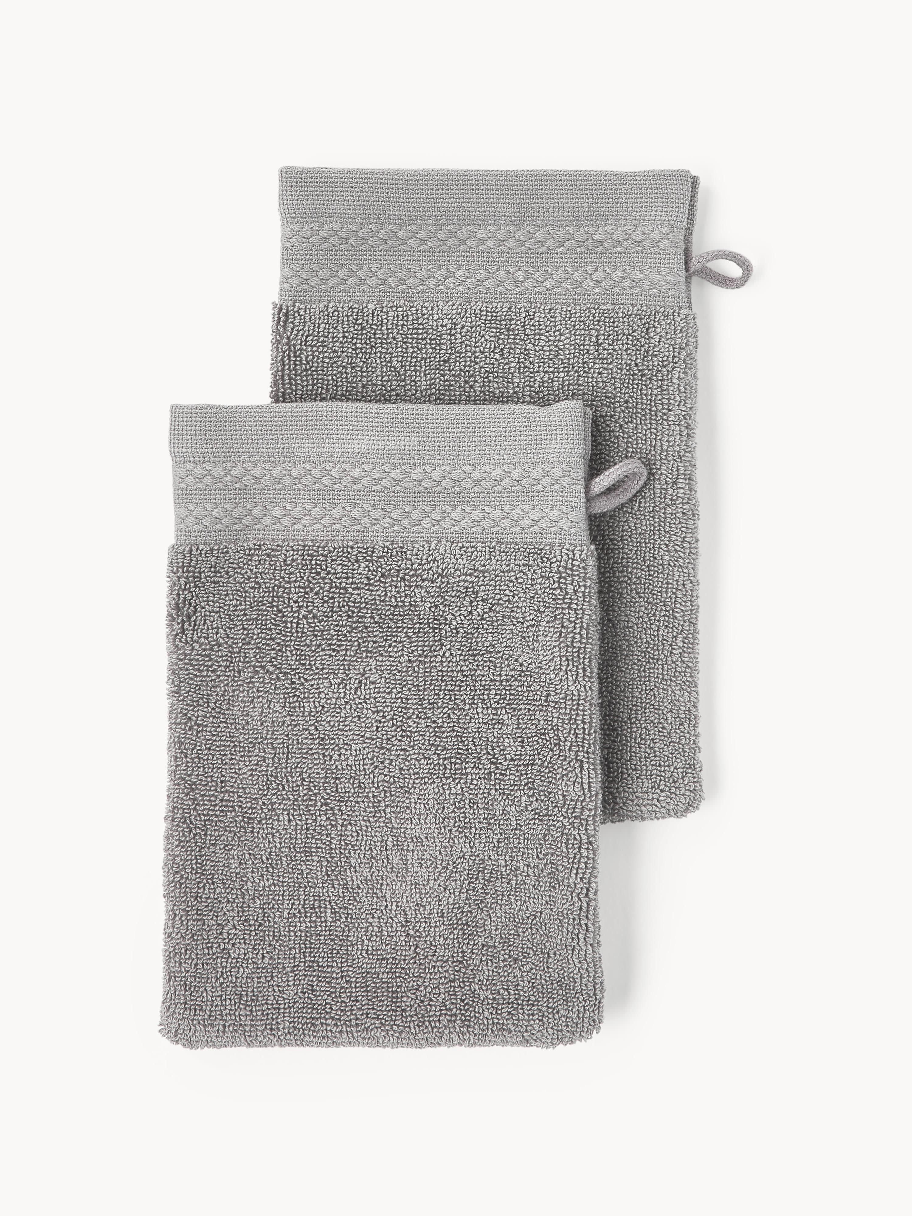 Washandschoenen Premium van biologisch katoen, 2 stuks