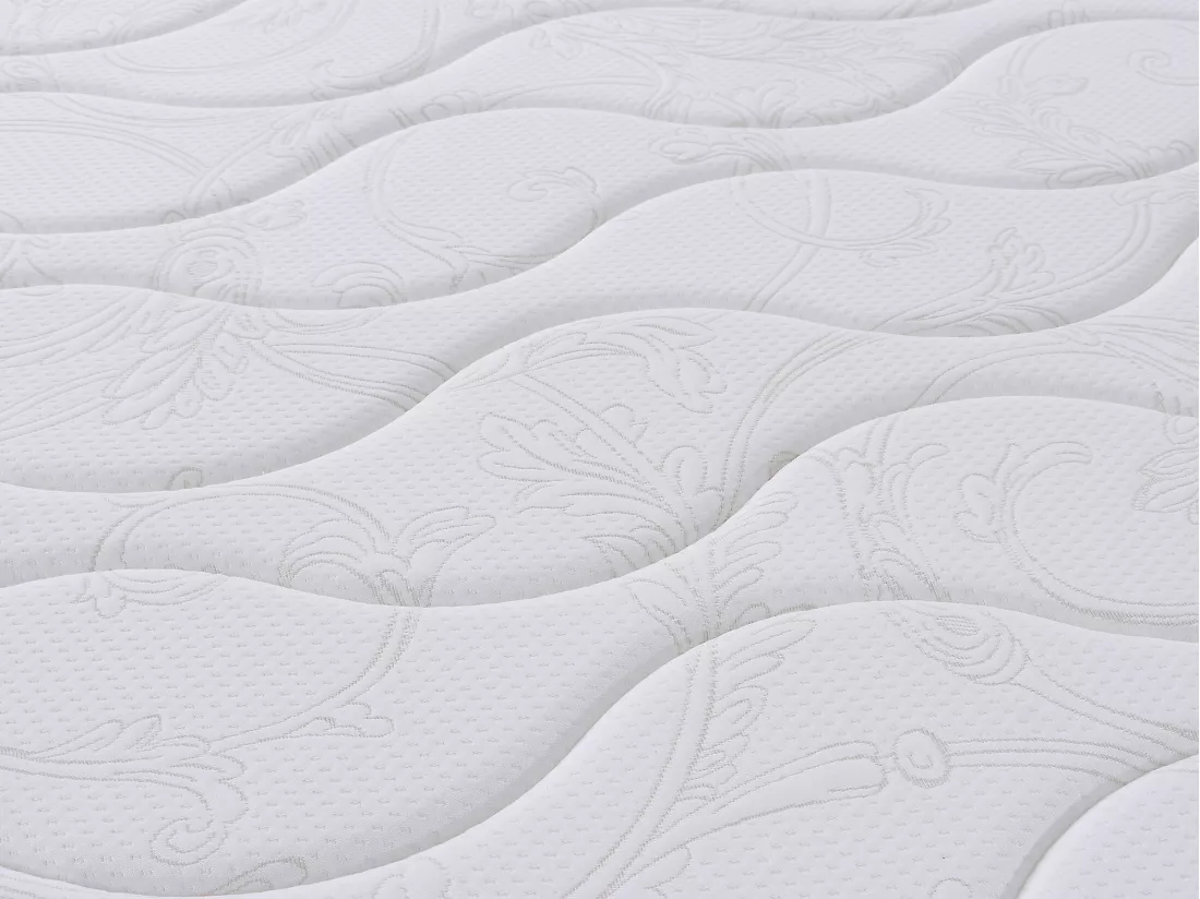 Ensemble 160 x 200 cm sommier coffre blanc + matelas ressorts 3 zones et mémoire de forme ép.20cm - WOLKENTANZ de YSMÉE