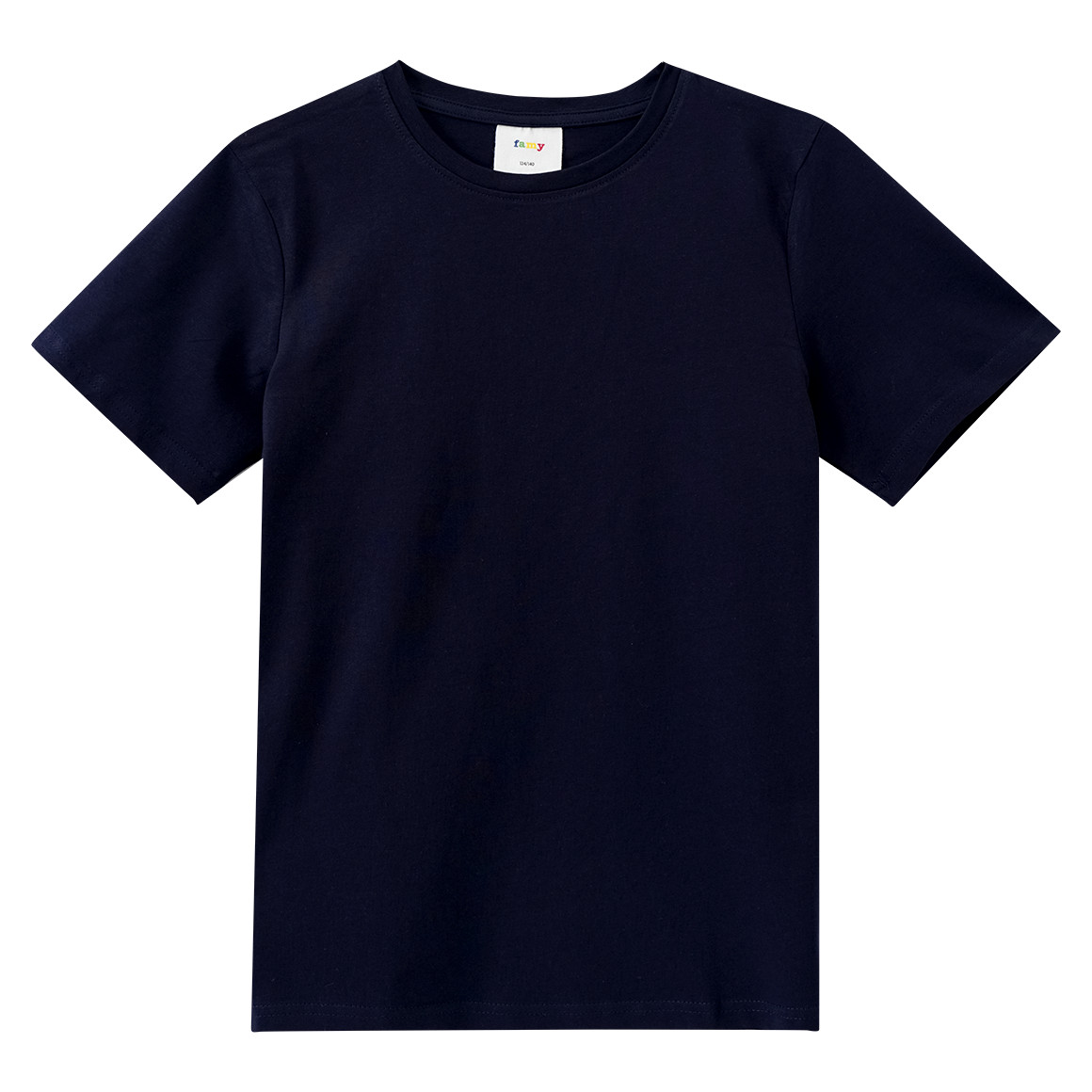 Famy 3 Jungen T-Shirts im Basic-Look blau / hellblau / dunkelblau