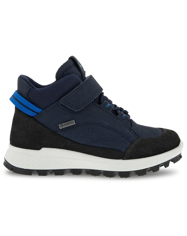 Leder-Klettstiefel EXOSTRKids gefüttert in black/night sky