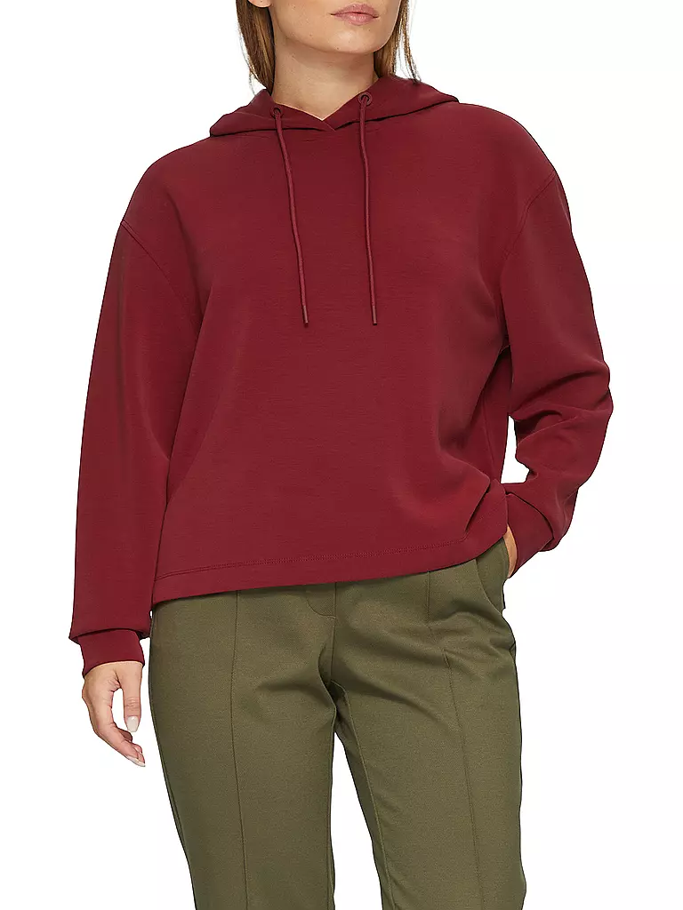 S.OLIVER Kapuzensweater - Hoodie dunkelrot