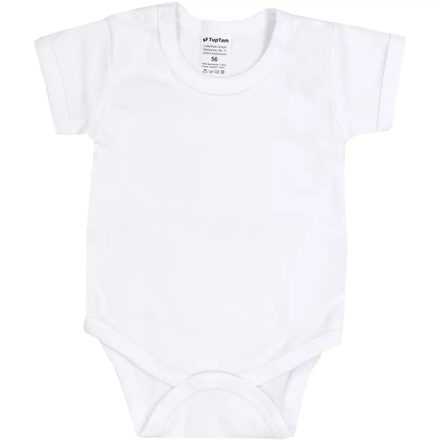 TupTam Jungen Baby Body Kurzarm 5er Pack grauweiß