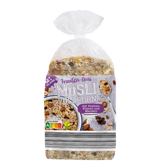 GOLDEN BRIDGE Müsli im Beutel 1 kg, Trauben-Nuss