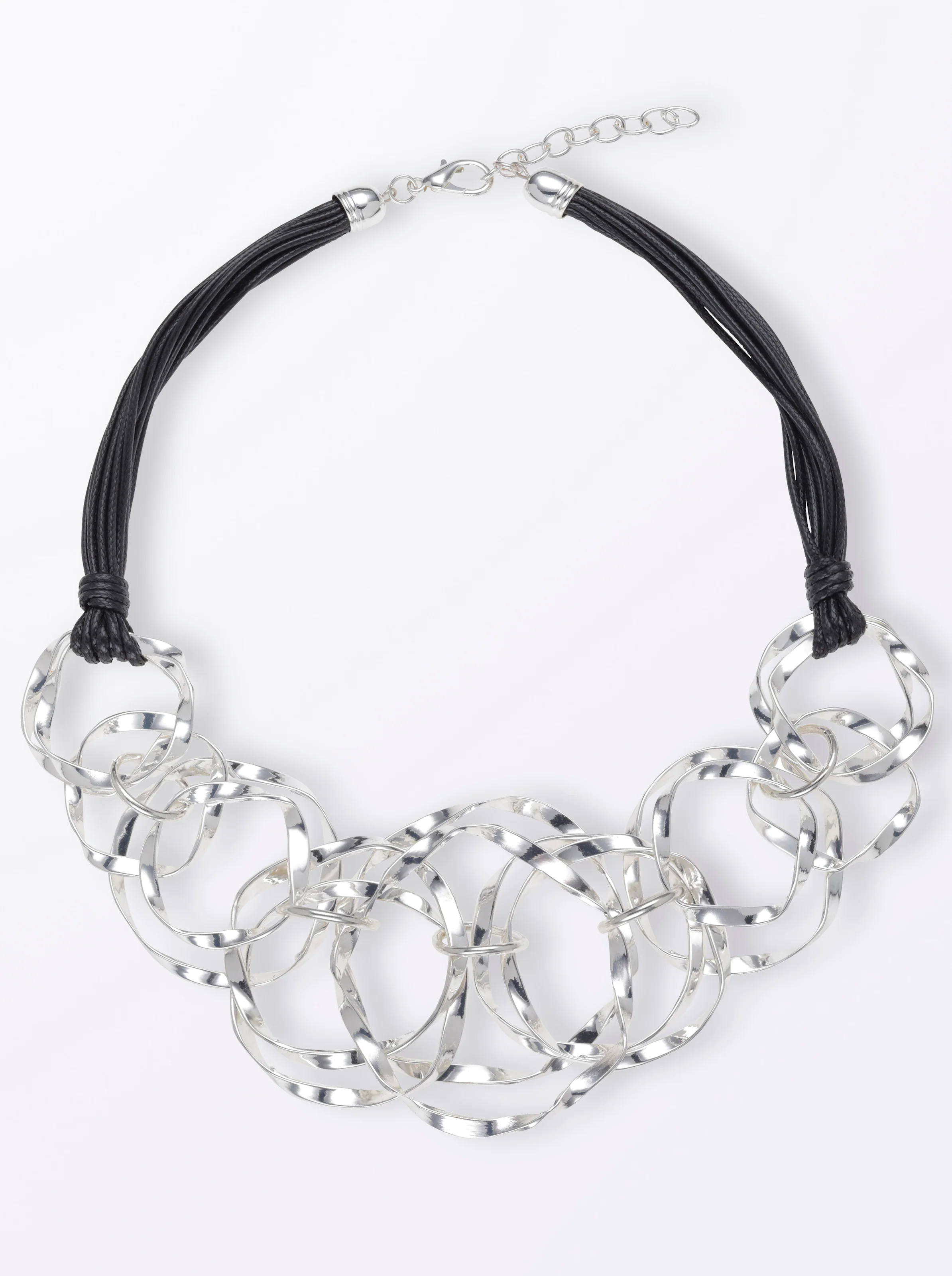 heine Collier in schwarz-silberfarben