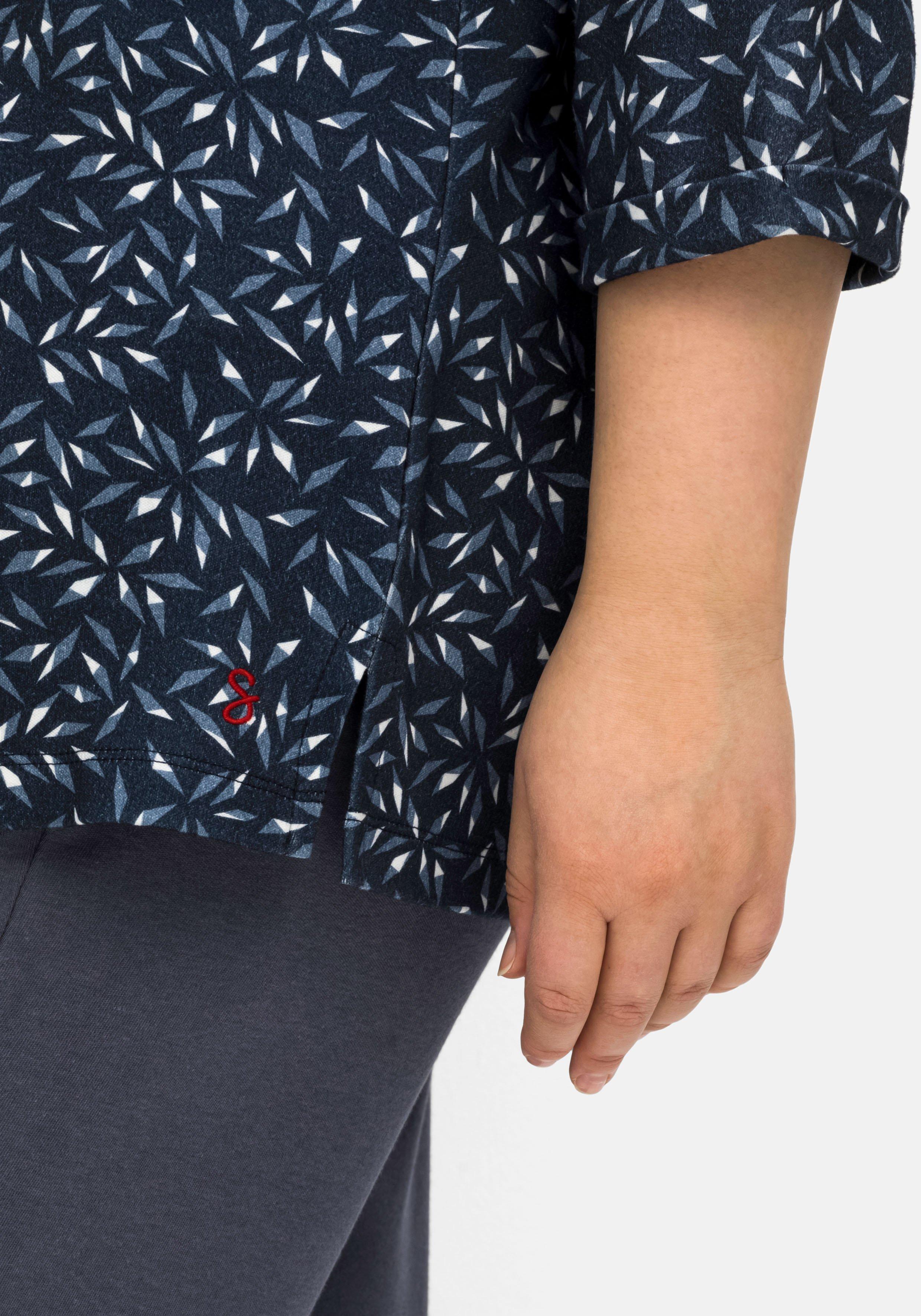Relax-Shirt mit Alloverdruck, aus Interlock