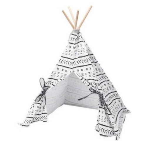 Cama tipi de lona branca da Pets Collection para gatos.