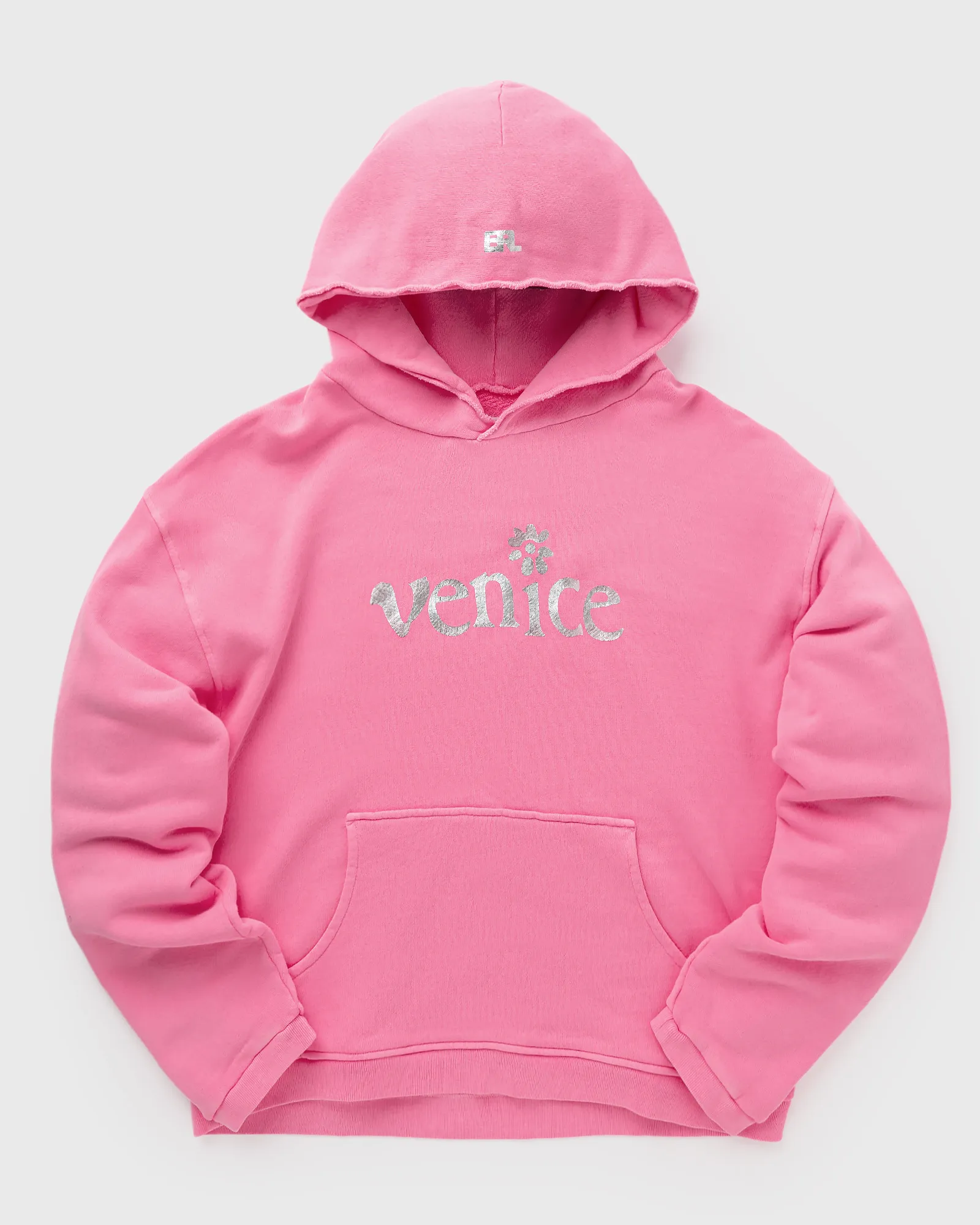 ERL SILVER PRINTED VENICE HOODIE KNIT