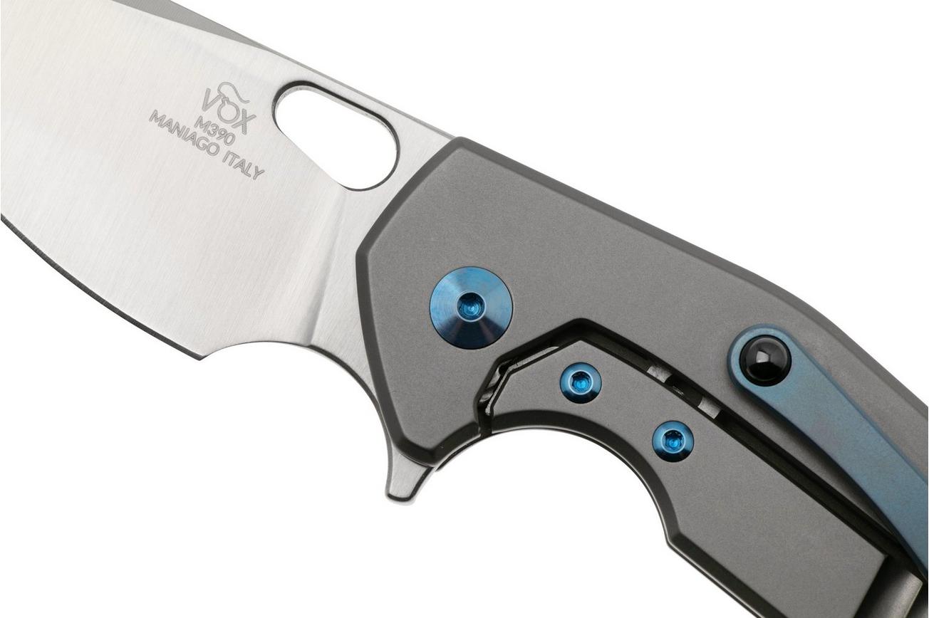 Fox Knives Suru Left Handed FX-526-SXTIBL Satin M390, Bead Blasted Titanium zakmes, Jesper Voxnaes design