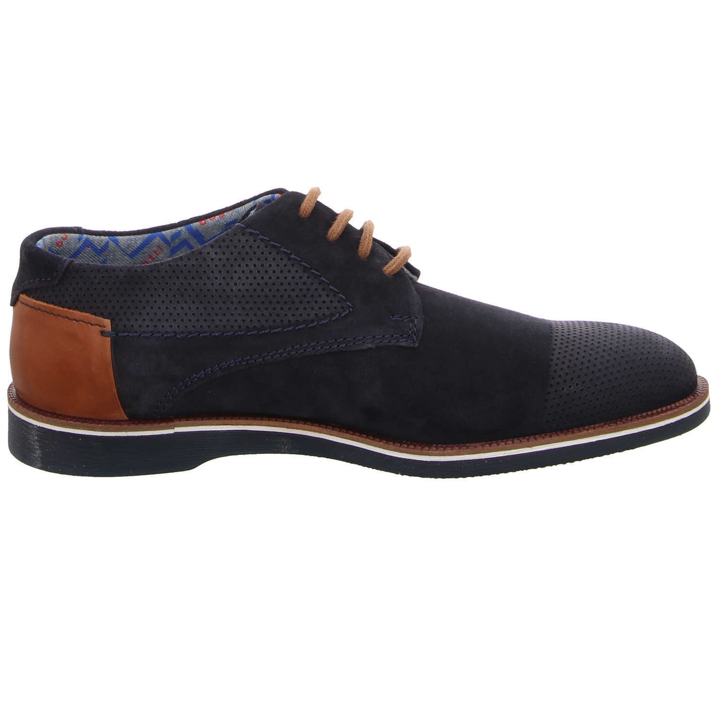 Bugatti Schnürhalbschuh blau