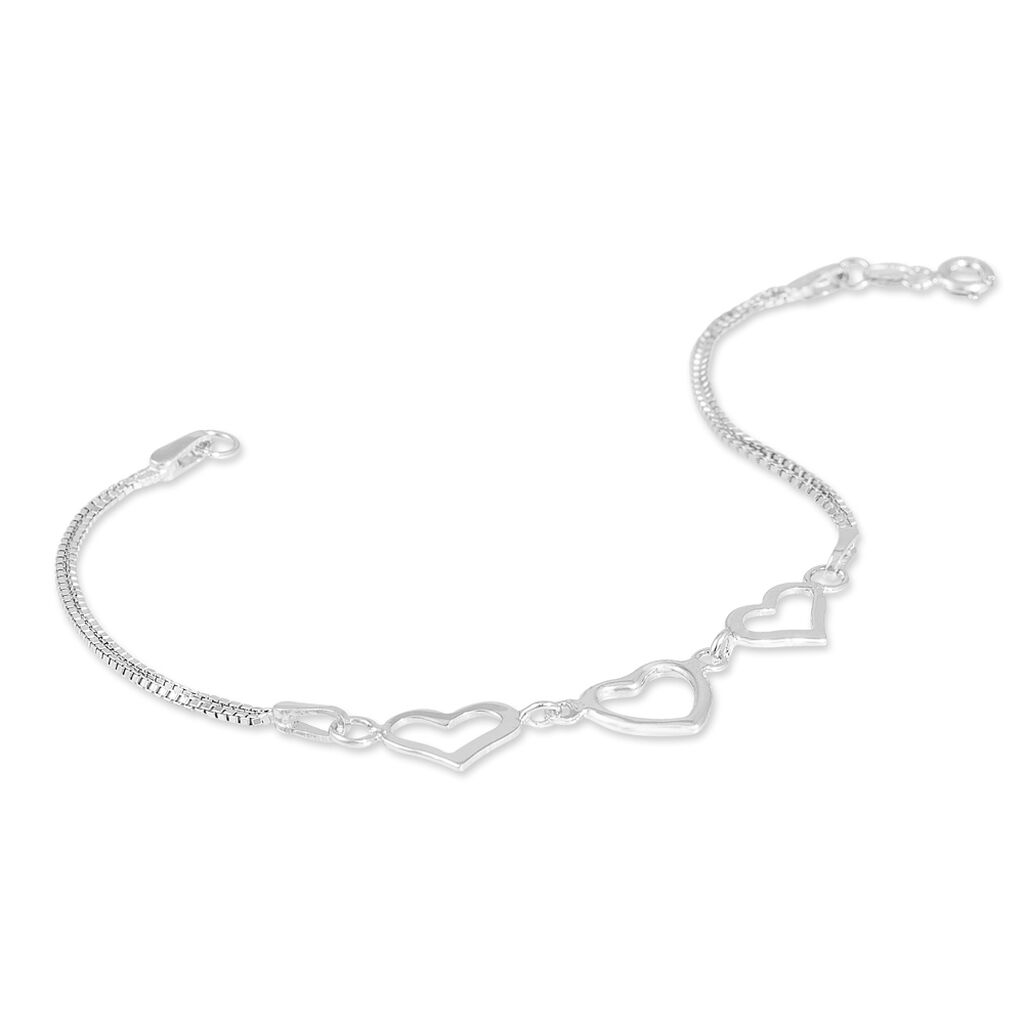 Bracelet Ayann Argent Blanc