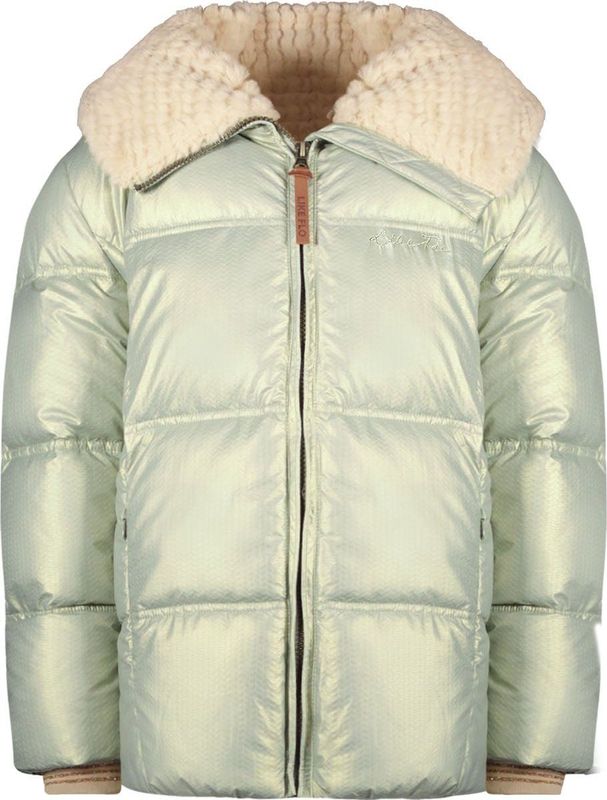 Like Flo - Korte Winterjas - Zwart - Polyester - Met Capuchon
