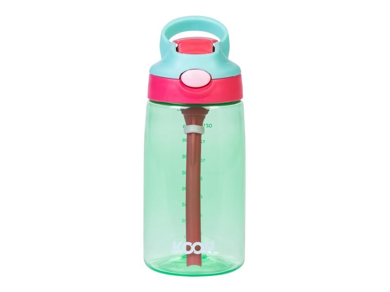 KOOR Trinkflasche Bambini Verde 450 ml Flasche aus Kunststoff für die Kleinen