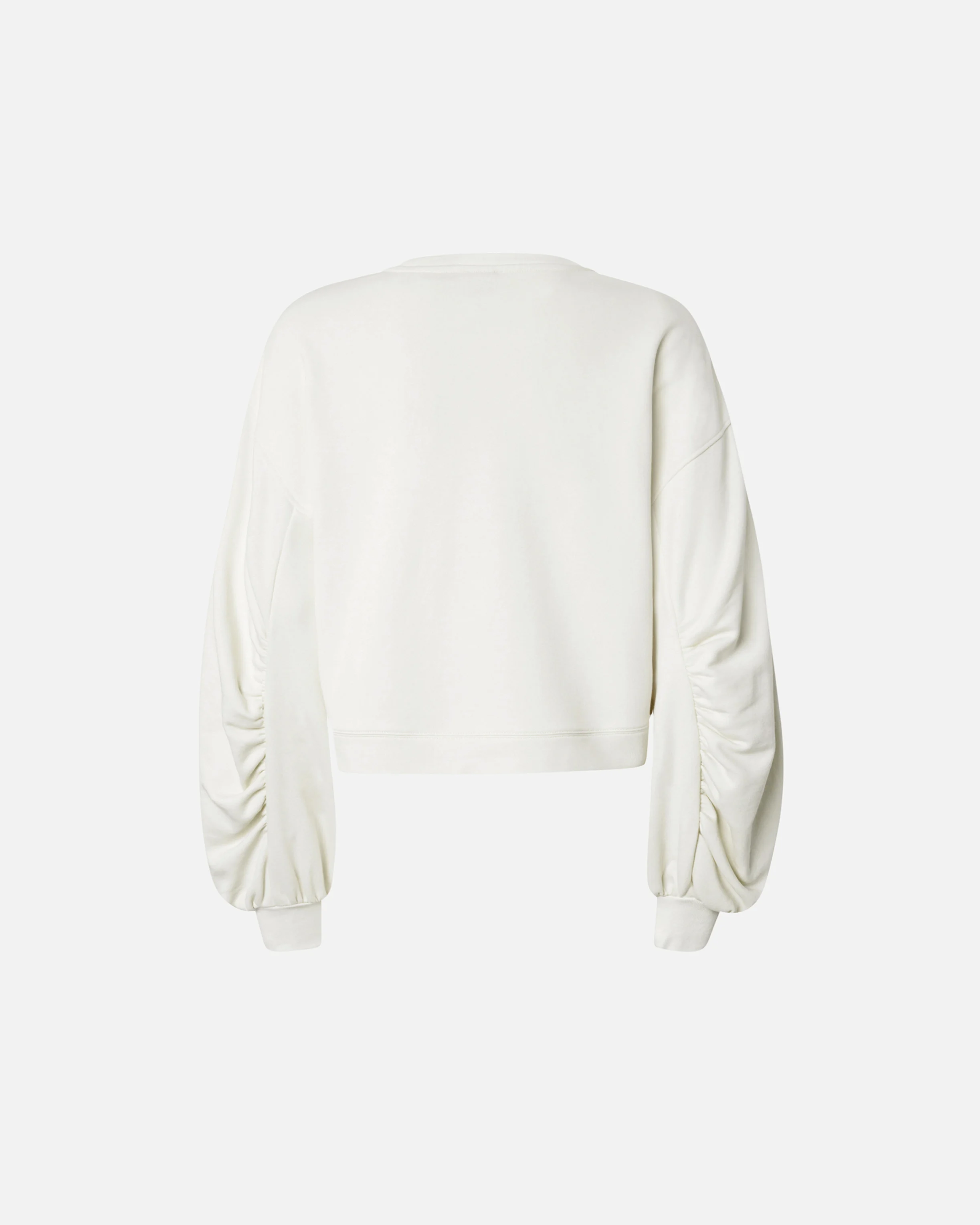 Sweat-shirt à manches larges et broderie bijou love birds | Blanc