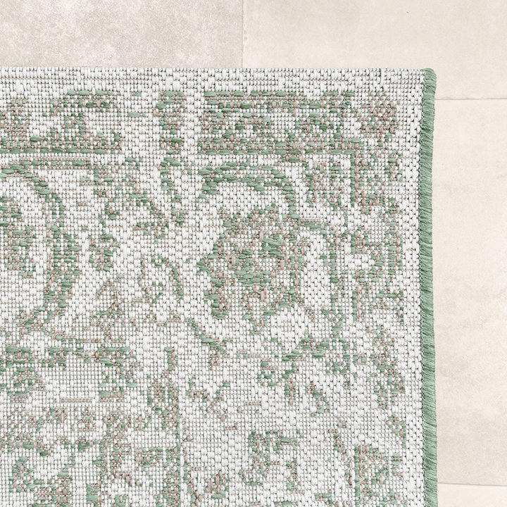 Vintage buitenkleed - Victoria Oriental Groen | Stijlvol