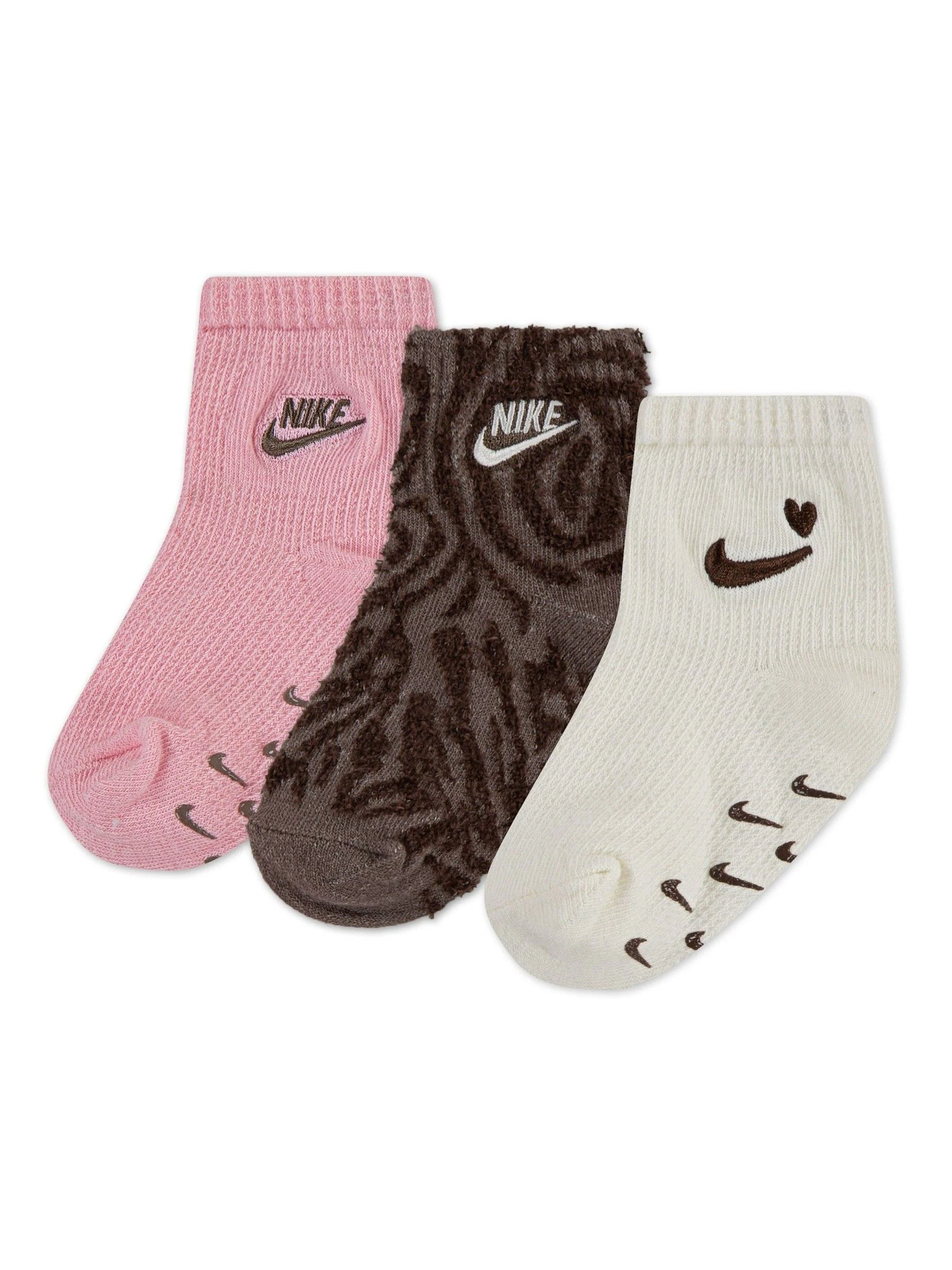 Nike Infant Wild Warmth 3 Pack Gripper Socks